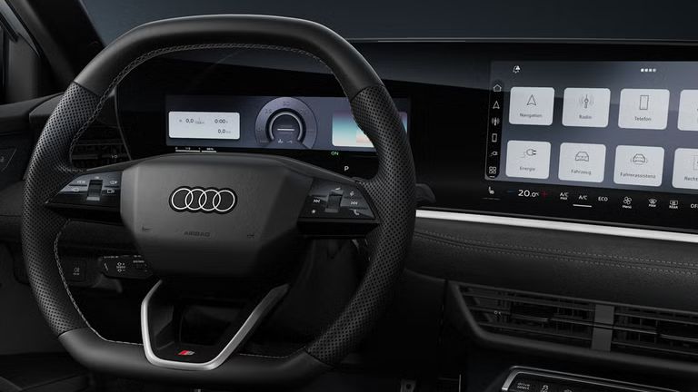 Innenansicht des Audi A3 allstreet e-hybrid. 